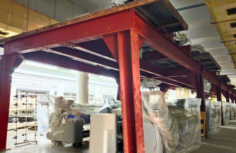 Pak Steel Elevator & Engineering - Jacquard Gantry Fabrication - Jacquard Foundation Design & Build