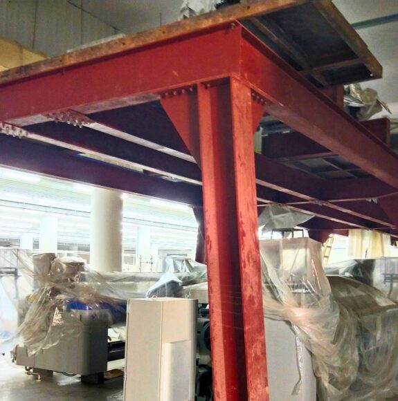 Pak Steel Elevator & Engineering - Jacquard Gantry Fabrication - Jacquard Foundation Design & Build